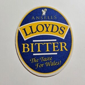 Ansells Lloyds Bitter Beer Coaster Wales Pub Bar Collectible Brewery Memorabilia